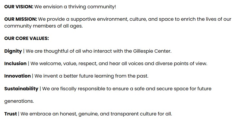 Gillespie mission